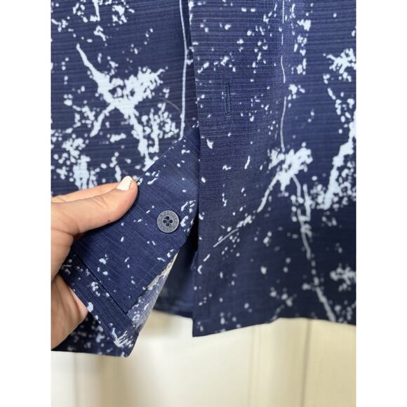 VTG Y2K Hard Rock Dragon Fender Guitar Short Sleeve Button Up Size XL - Picture 6 of 7